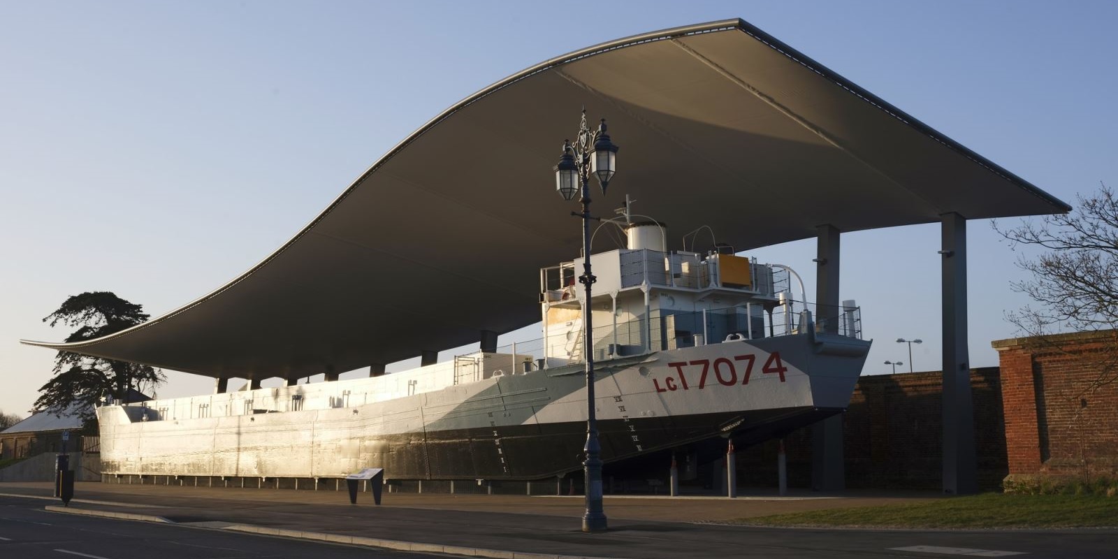 LCT 7074 outside The D-Day Story in Portsmouth